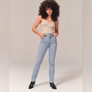 Abercrombie The 90s slim straight ultra high rise Curve love size 29/8xs